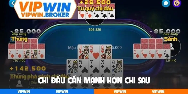 Chi đầu cần mạnh hơn chi sau