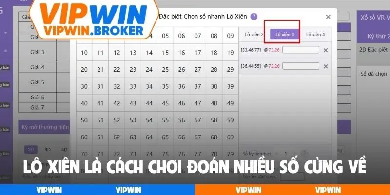 Lô xiên là cách chơi đoán nhiều số cùng về
